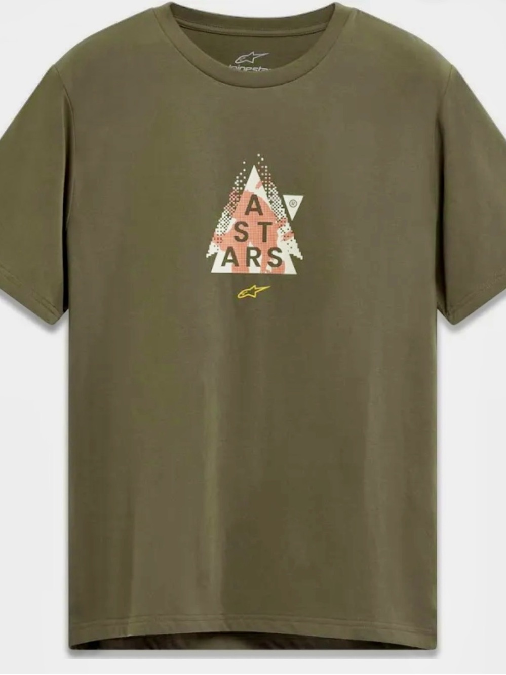 Alpinestars Olive Green Graphic Triangle Tee